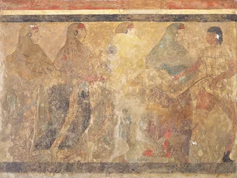 Ritual Funeral Dance, Decoration from Tomb no. 11 from Via dei Cappuccini, Ruvo, 5th century BC
